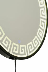 Espelho com Led - Creta - Ø 40cm	- Marrom - Image 3